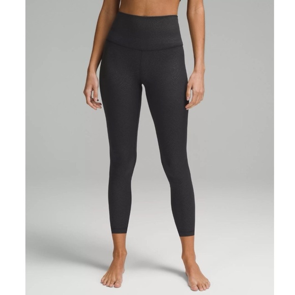 Lululemon Black Align High Rise Leggings Tights Seamless - Picture 1 of 9